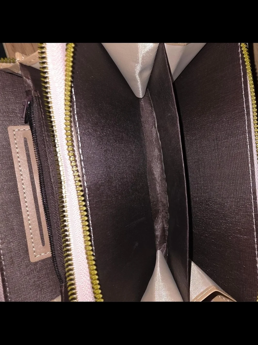 Pink Quilted Leather Wallet with Gold Turn-Lock